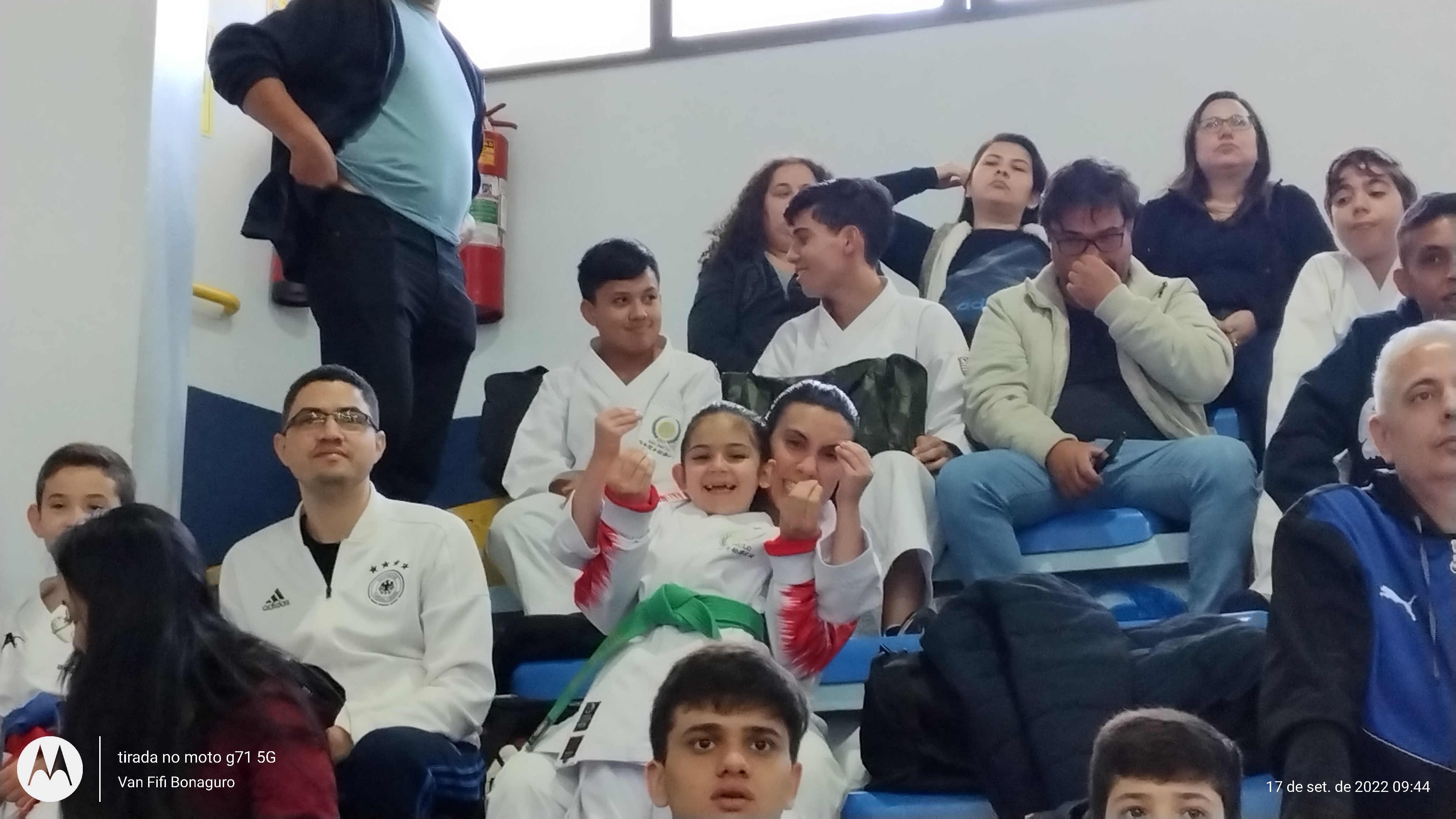 Fiorella Bonaguro e Barbara Belafronte no 26 campeonato de karate shotokan Indaial santa catarina