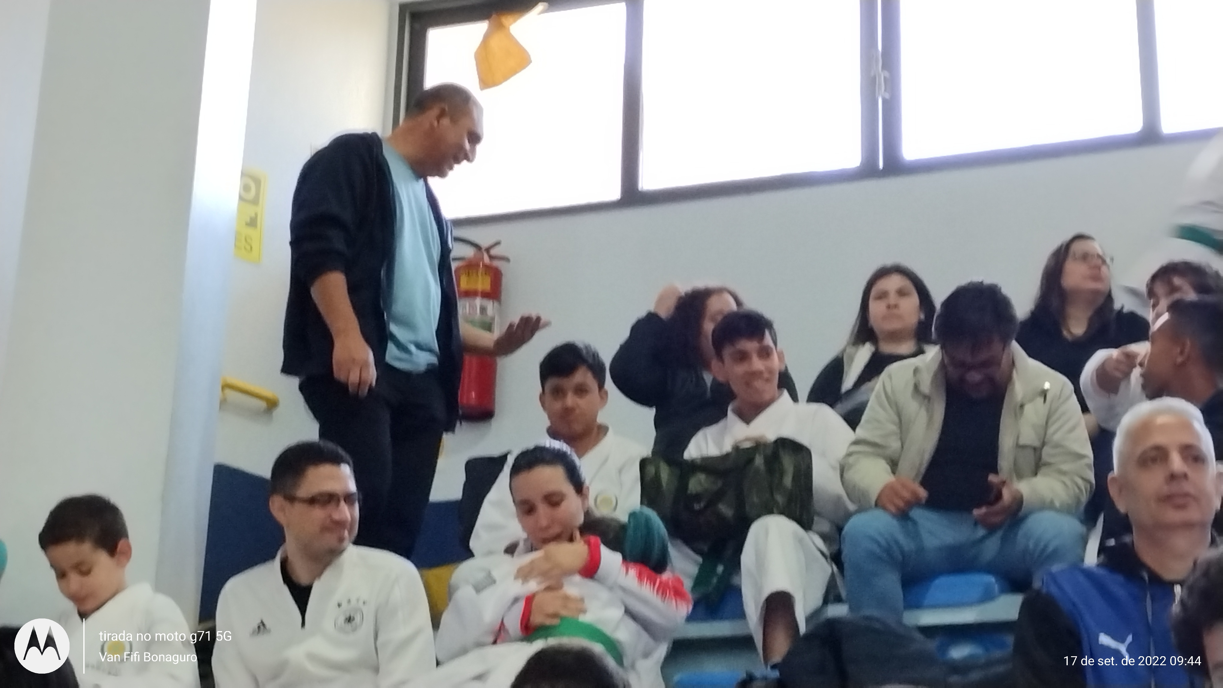 Fiorella Bonaguro e Sensei Barbara Belafronte -26 Campeonato de karate shotokan - Indaial - Santa Catarina - 