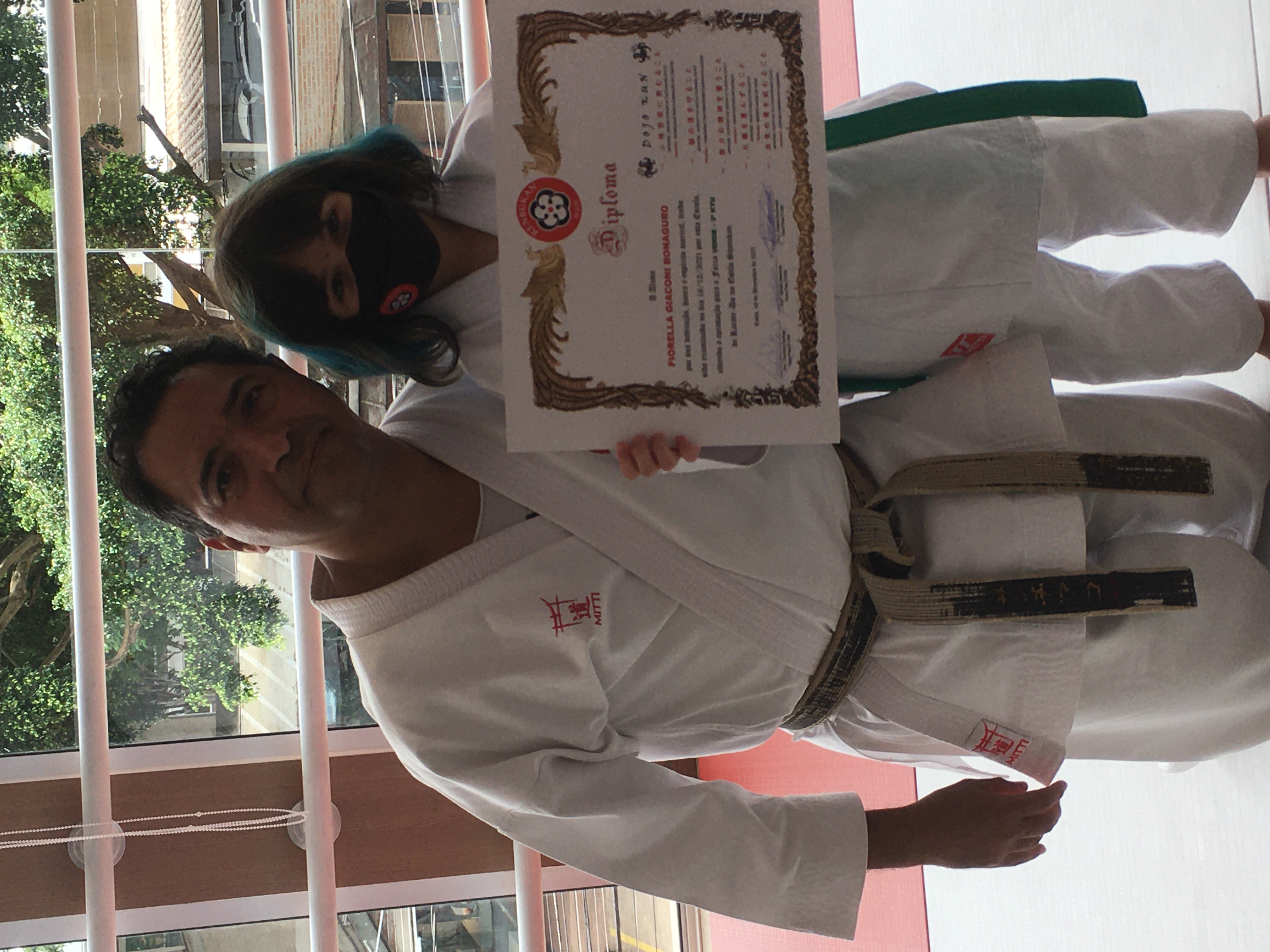 Sensei Francisco Santiago e Fiorella Bonaguro