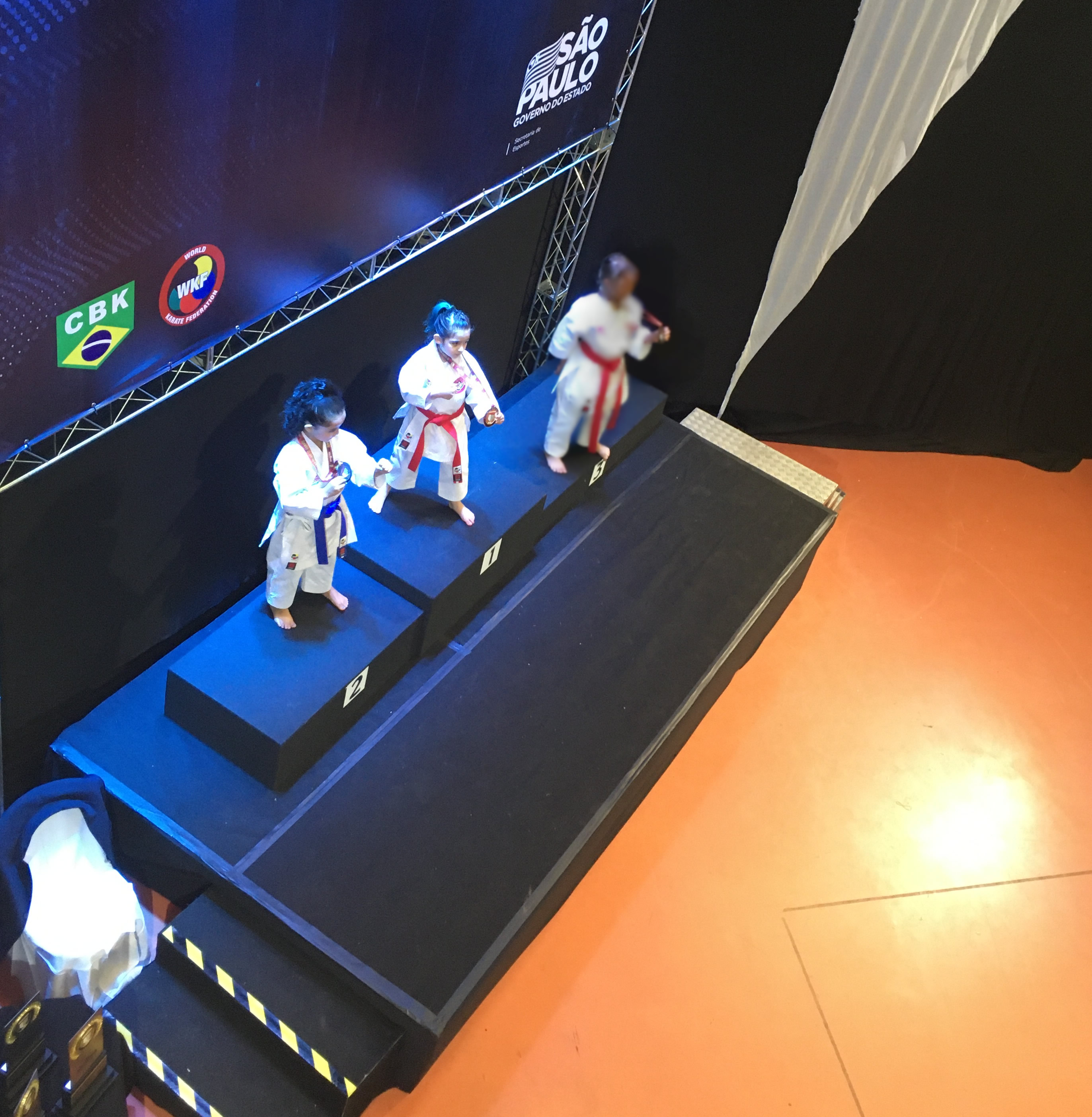Pódio de karate - Fiorella Bonaguro