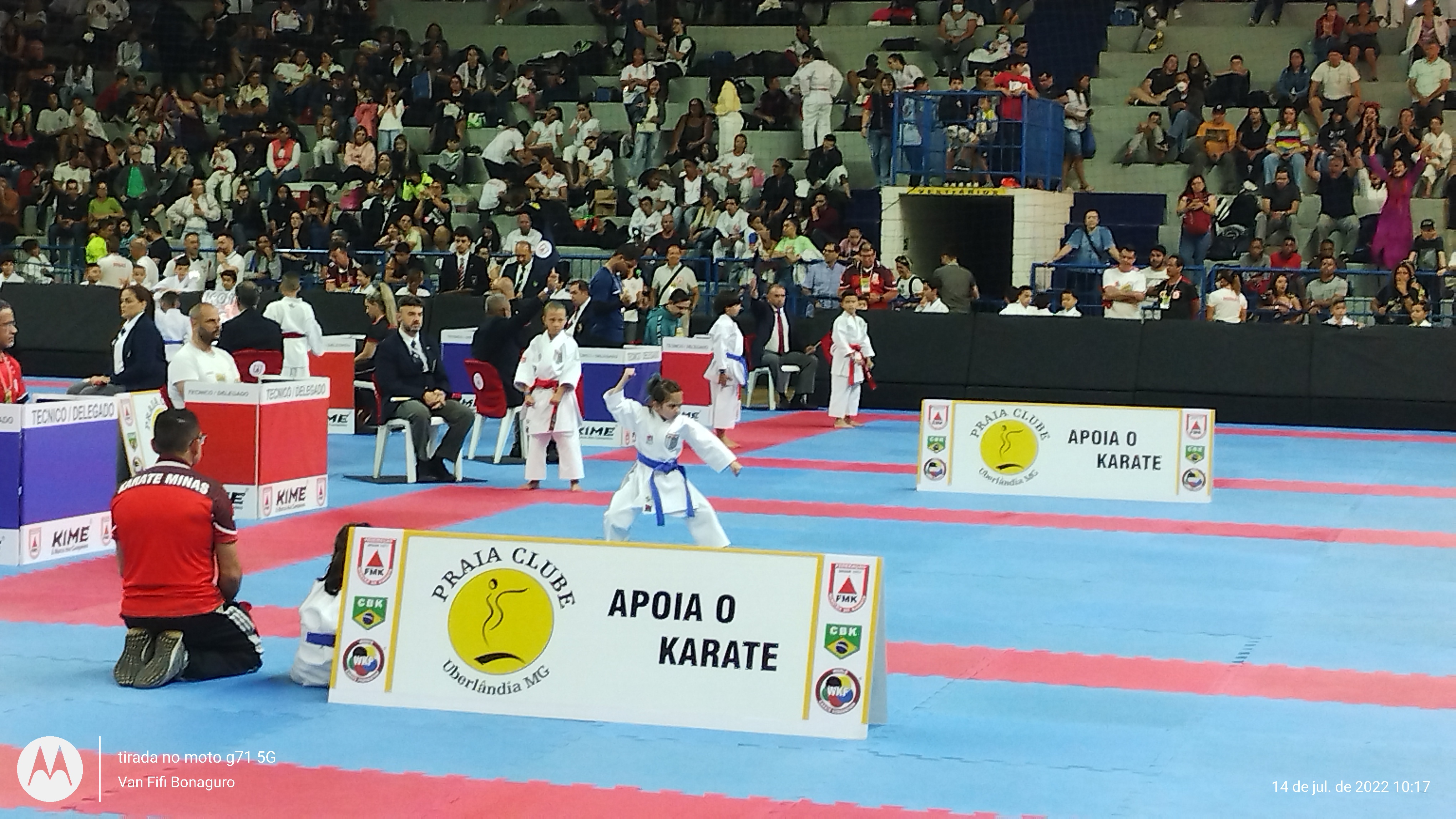 Atleta Fiorella Bonaguro - Campeonato CBK - Confederação Paulista de karatê