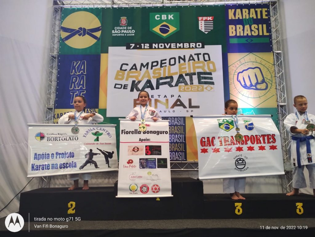A Atleta Fiorella Bonaguro é Campeã do Campeonato Brasileiro de Karate 2022