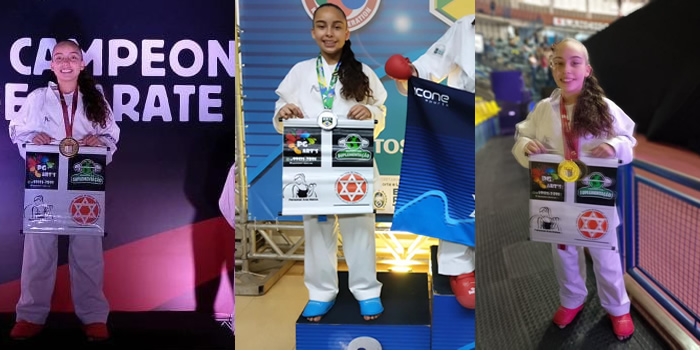 Isabella Batista conquista medalhas nos Campeonatos de Karatê