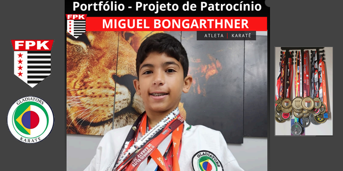 Portfólio de Patrocínio do Miguel Bongarthner